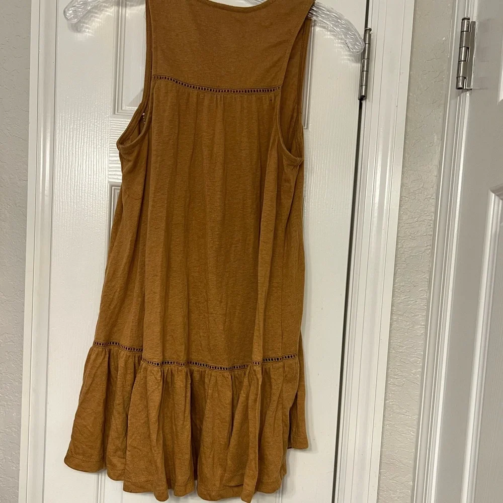 Anthropologie brand new with tags adorable copper brown color babydoll shirt - Picture 5 of 9